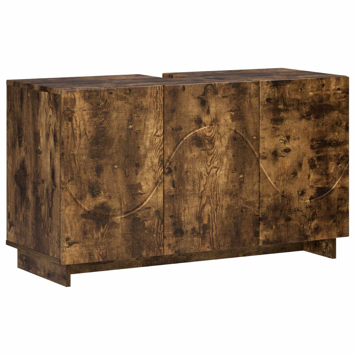 Badrumsskåp Rökt ek 101 x 41 x 58 cm Konstruerat trä