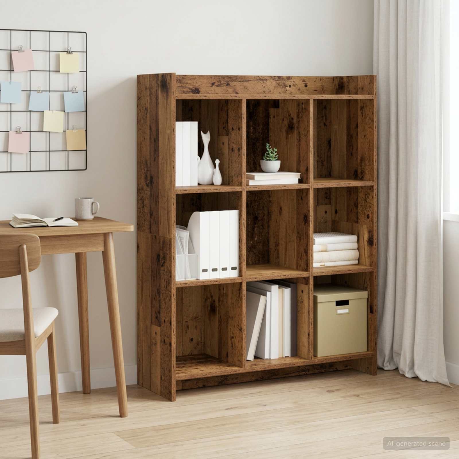 Bokhylla Gammalt trä 87,5 x 30 x 111 cm Konstruerat trä