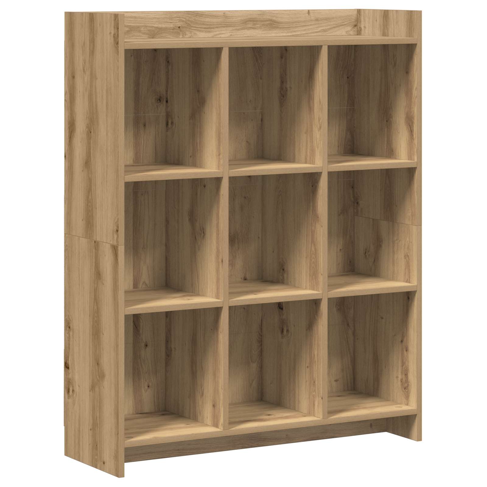 Bokhylla 9 nivåer 87,5 x 30 x 111 cm Konstruerat trä Artisan-ek