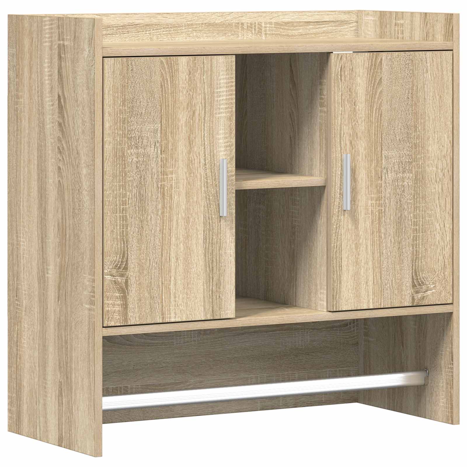 Vägg hylla Väggmonterat Sonoma-ek 80 x 36 x 80 cm