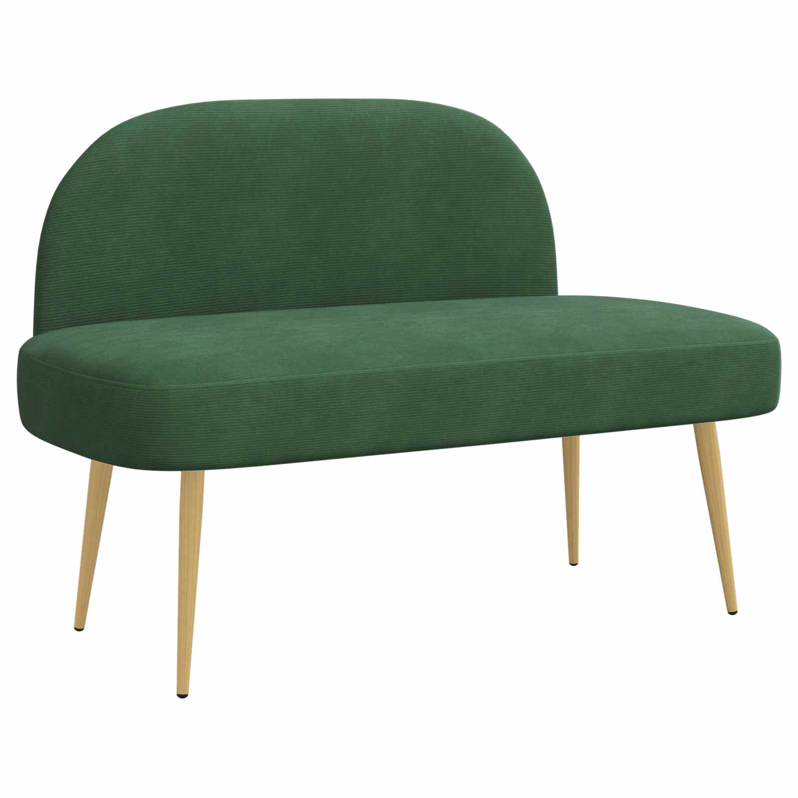 Klädd bänk med ryggstöd Jungelgrön 110 x 60 x 76 cm