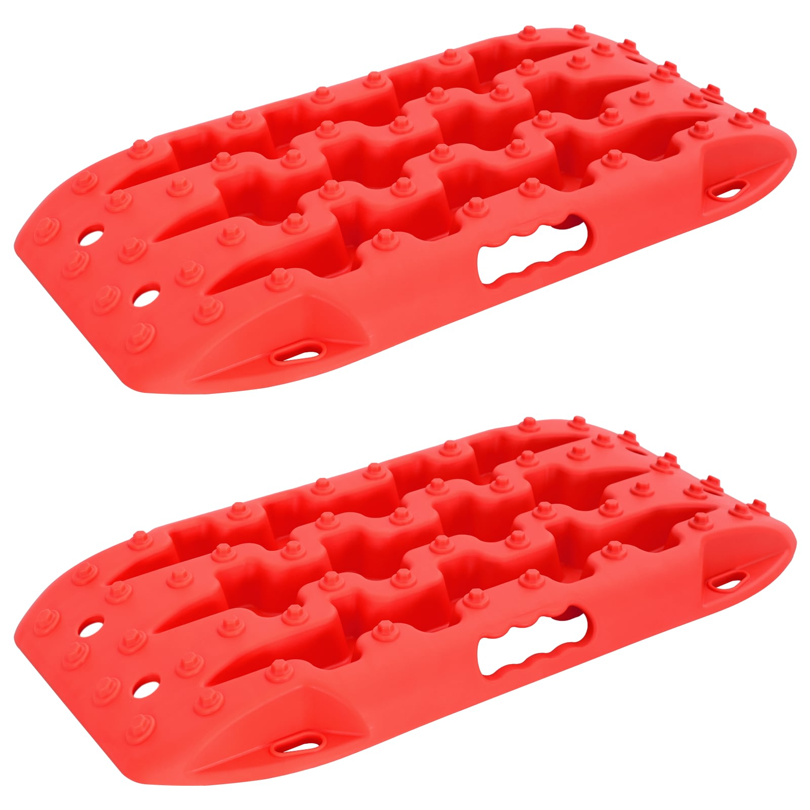 Traktionsplatta 2 st Röd 57,5 x 30,5 x 5,5 cm Förstärkt nylon