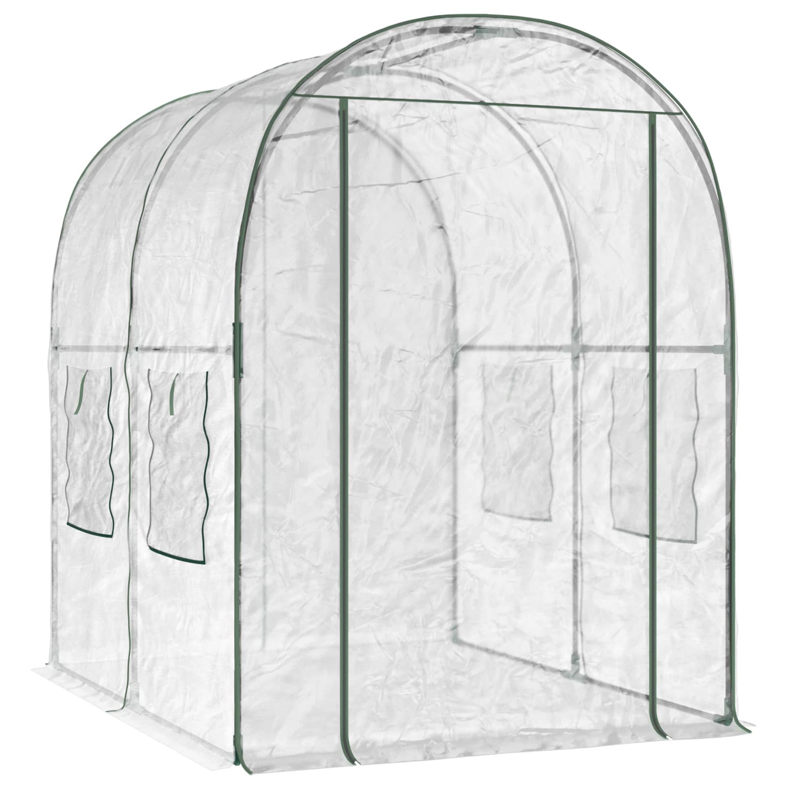 Växthus med ram 160 x 200 x 192,5 cm PVC Transparent