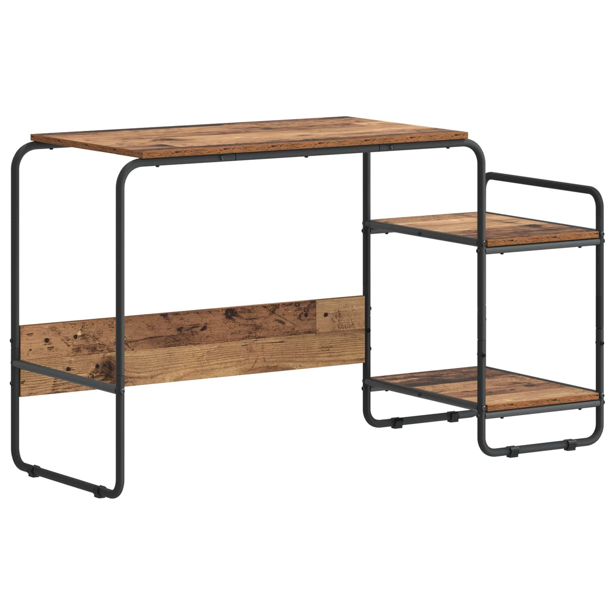 Skrivbord med förvaring Gammalt trä 131.5 x 50 x 75.5 cm