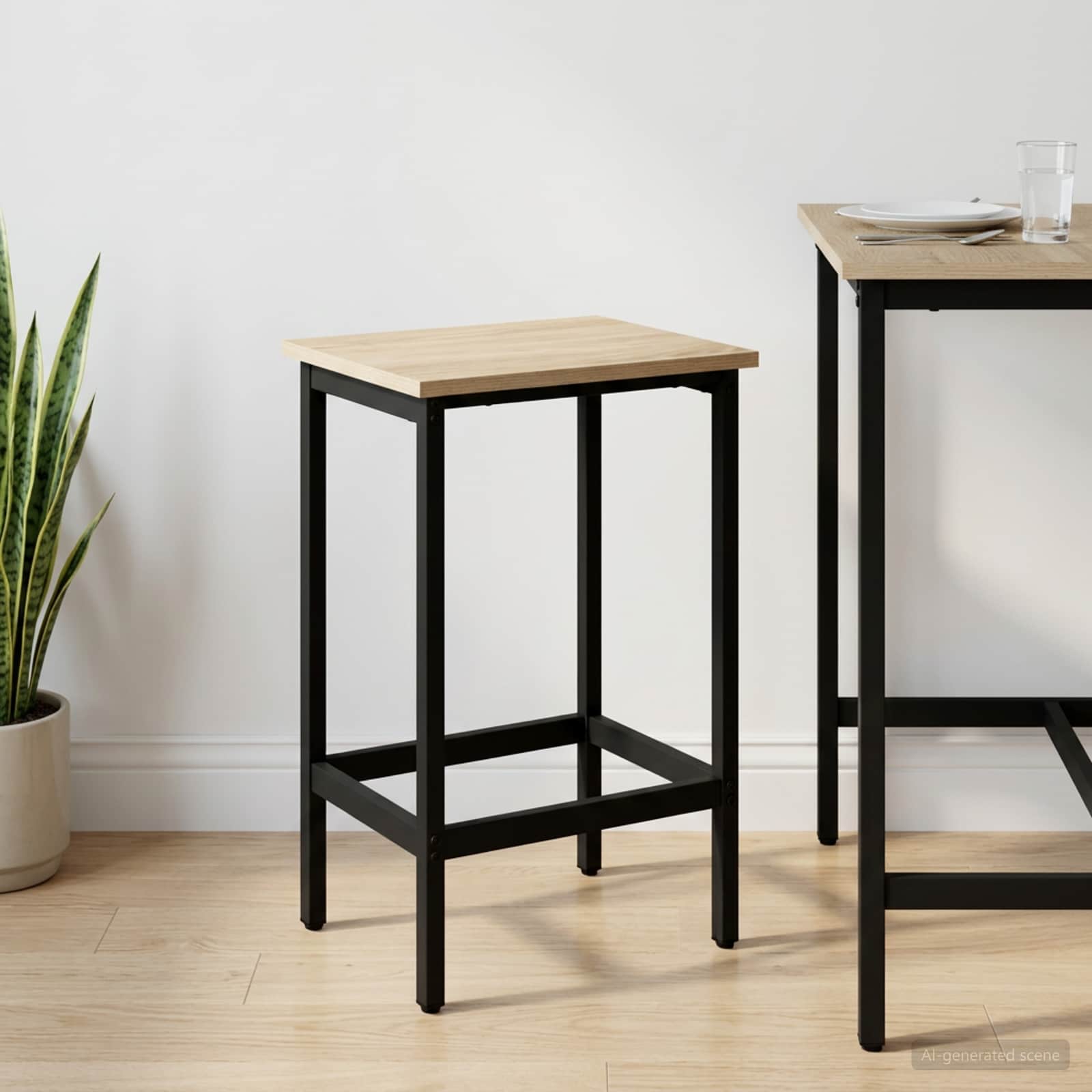 Barpall Sonoma-ek 40 x 32 x 64 cm Konstruerat trä