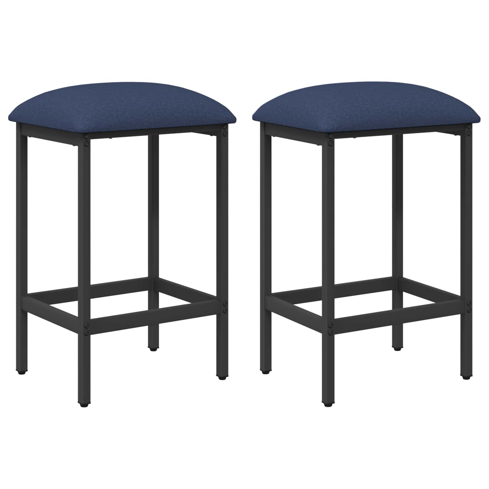 Barpall 2 st Blå 40 x 32 x 64 cm Konstruerat trä