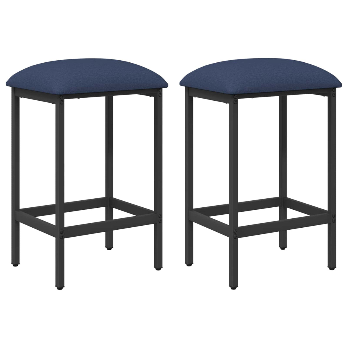 Barpall 2 st Blå 40 x 32 x 74 cm Konstruerat trä