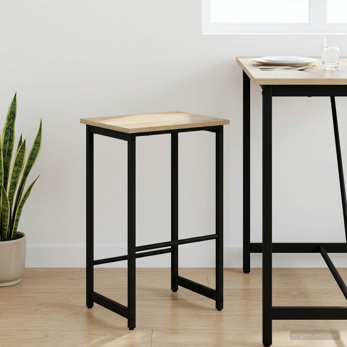 Barpall Sonoma-ek 40 x 32 x 64 cm Konstruerat trä