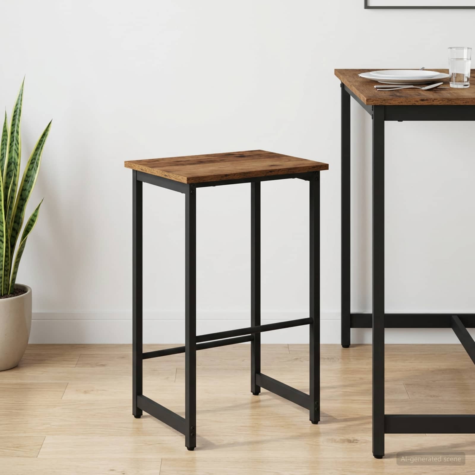 Barpall Gammalt trä 40 x 32 x 74 cm Konstruerat trä
