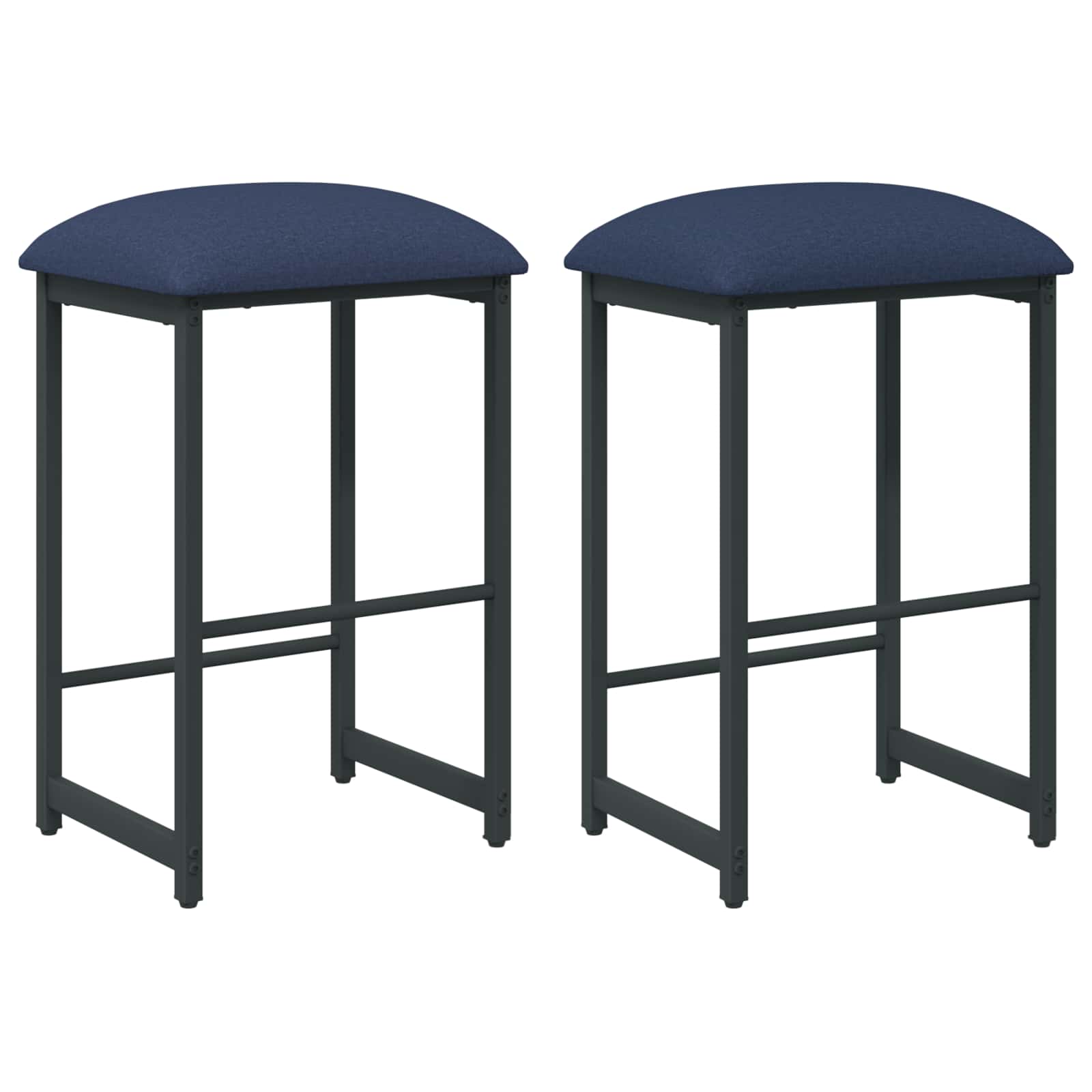 Barpall 2 st Blå 40 x 32 x 64 cm Konstruerat trä