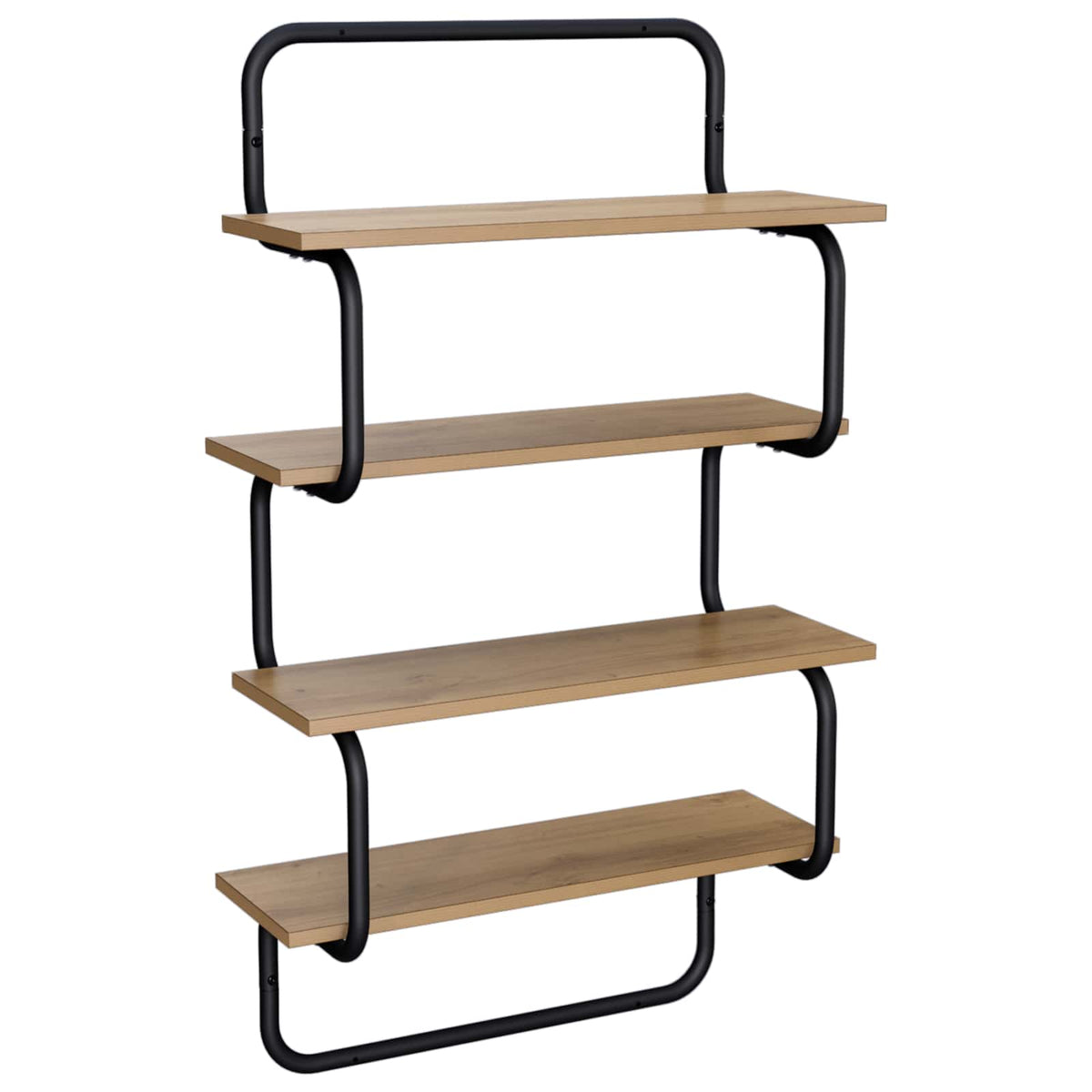 4-Tier Vägghylla Artisan-ek 40 x 24,5 x 104 cm Konstruerat trä