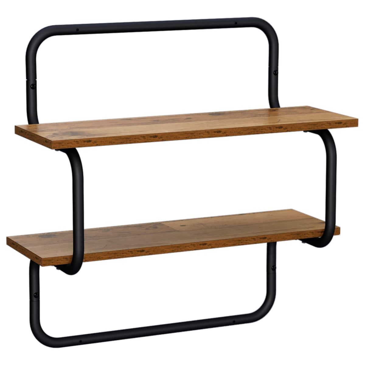 Vägghylla med 2 plan Gammalt trä 80 x 24,5 x 61 cm