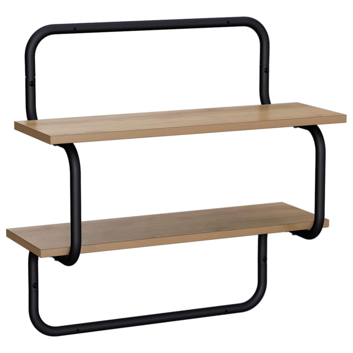Vägghylla med 2 plan Artisan-ek 80 x 24,5 x 61 cm
