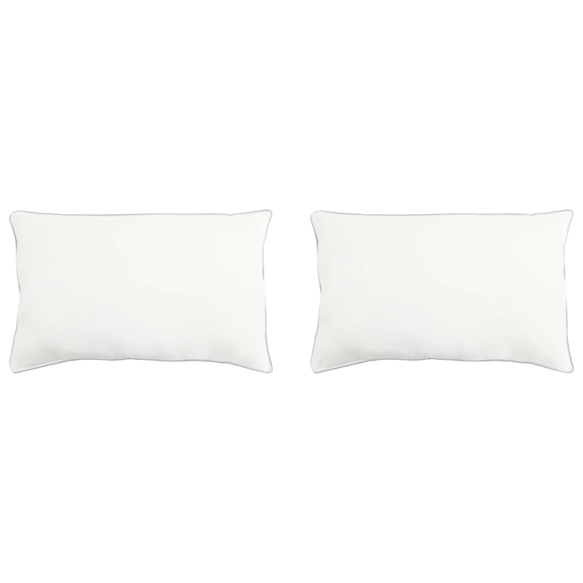 Kudde 2 st 50 x 75 cm Bambufiber Vit