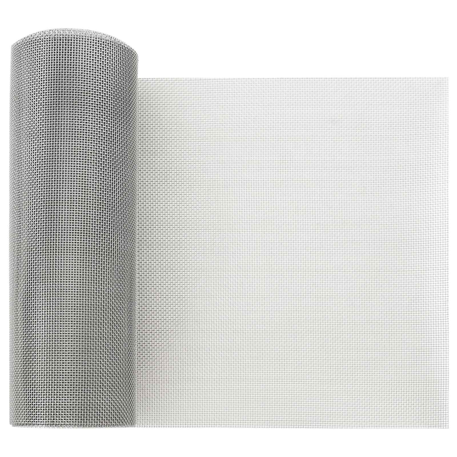 Nätduk 20 x 500 cm 20 Mesh Rostfritt stål 201 Silver