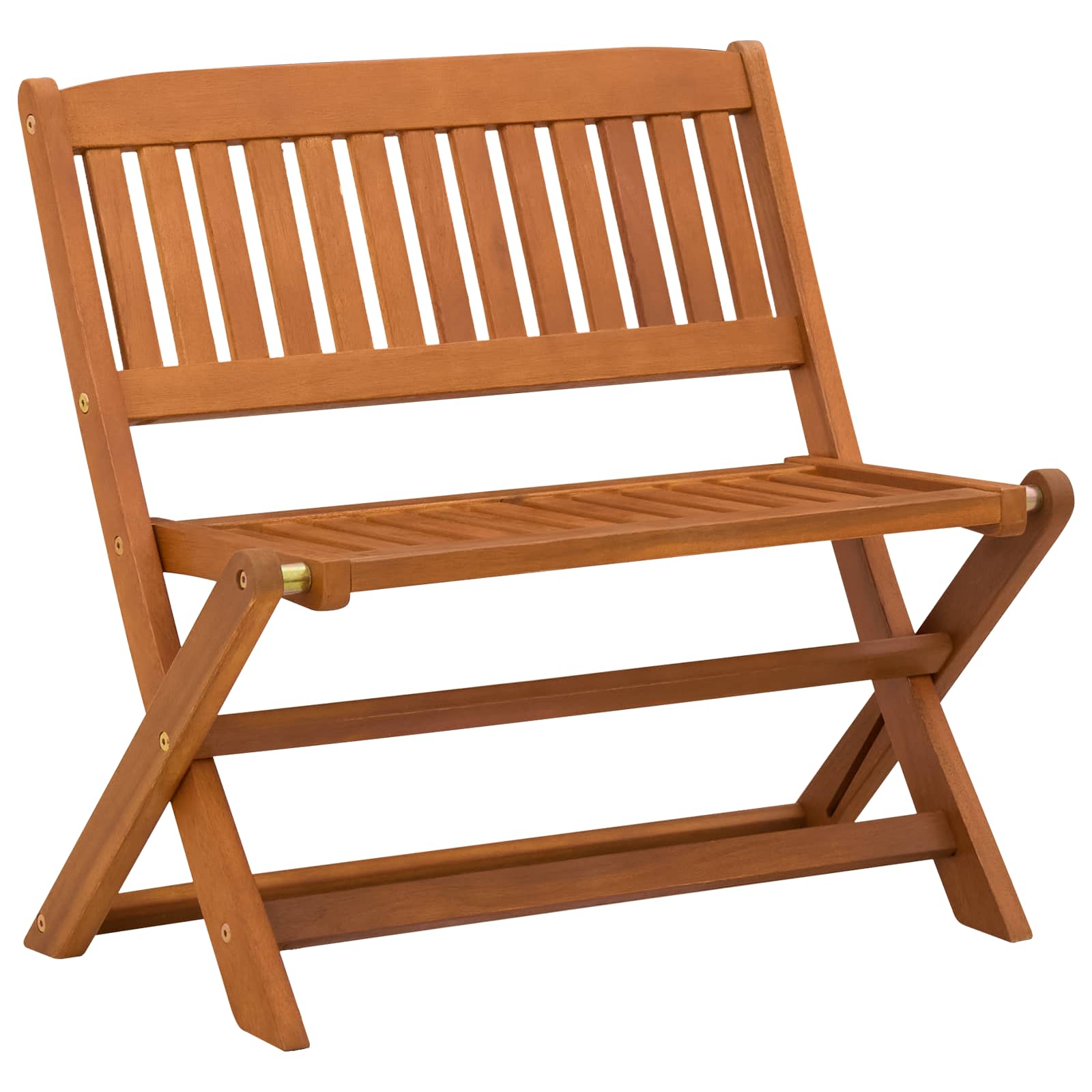 Barnbänk Brun 61 x 38 x 57 cm Massiv Eukalyptus Trä