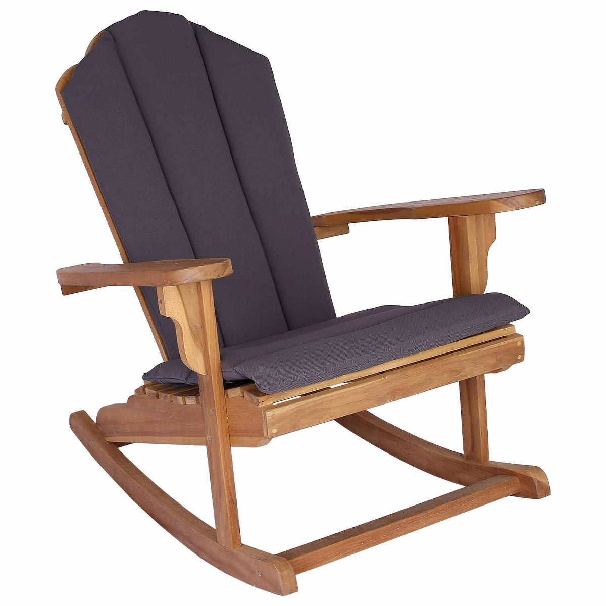 Trädgårds Adirondack Gungstol Naturlig Massivt teakträ