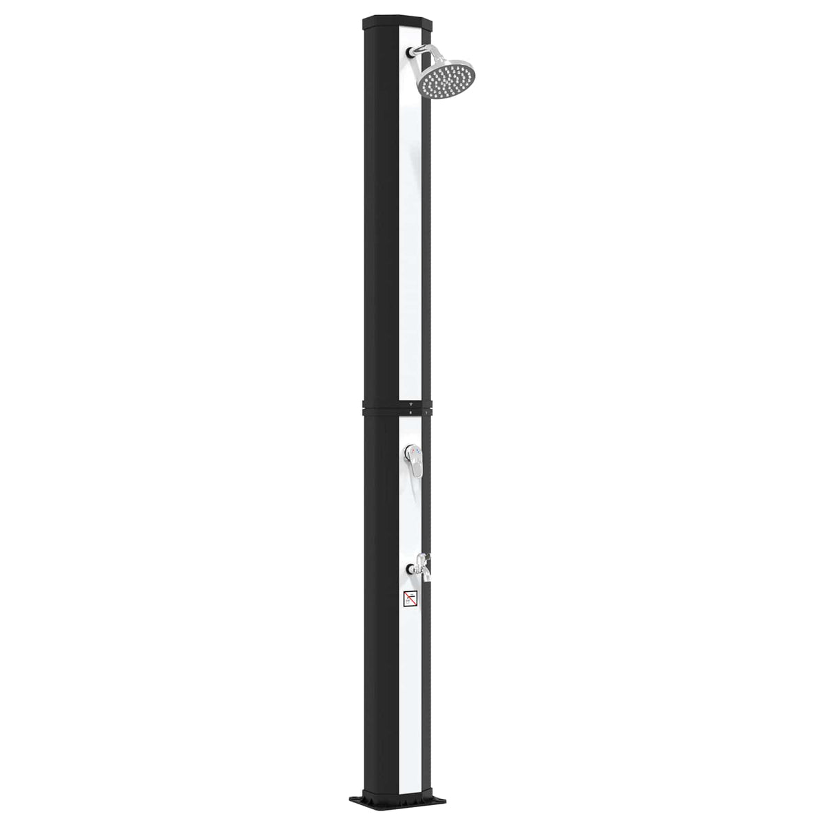 Solardusch med duschhuvud och kran 40 l PVC, ABS, Zinklegering