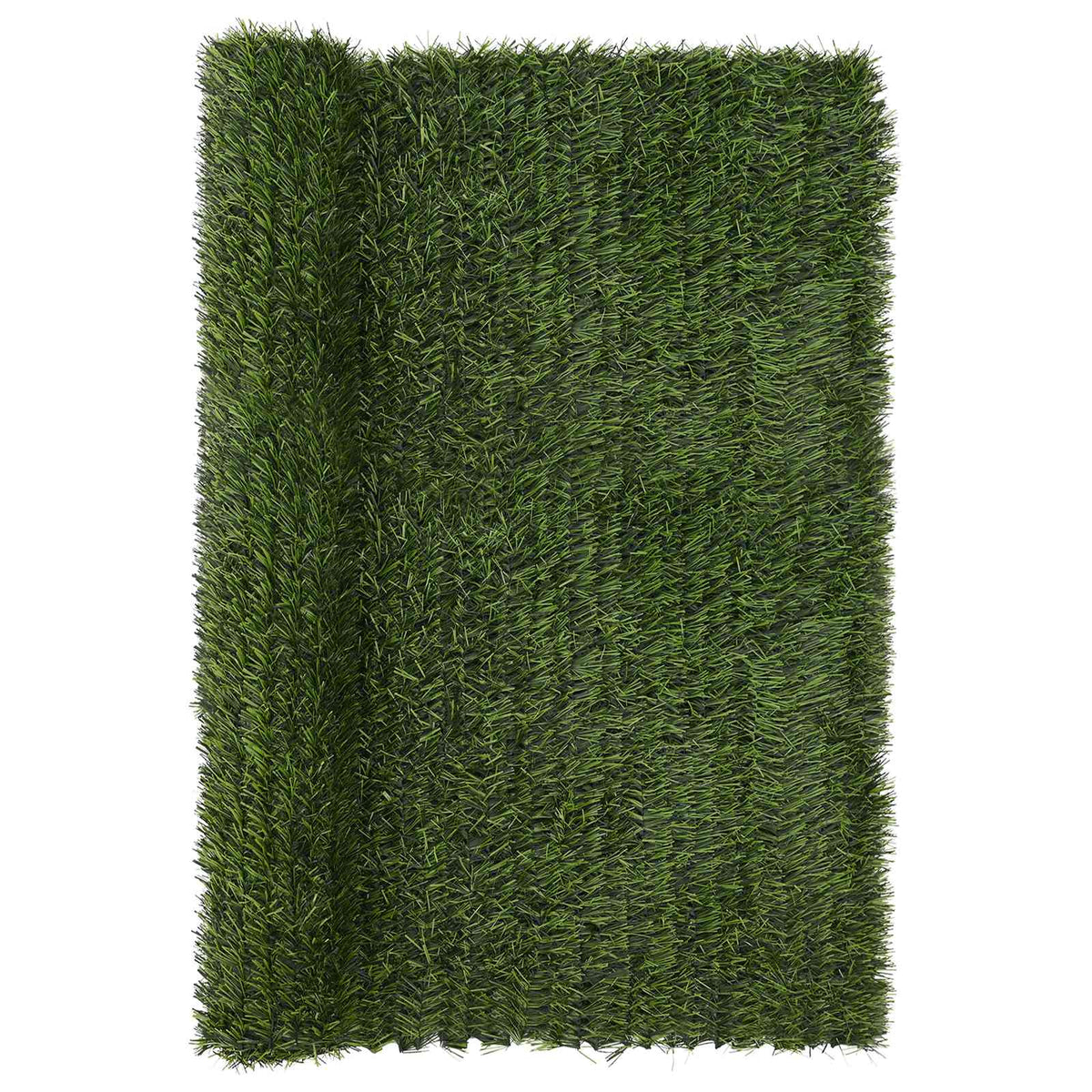 Konstgjord stängsel Ljusgrön 1,5 x 6 m PVC och stål