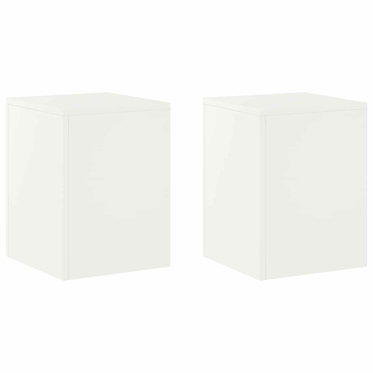 Växtställ 2 pcs Vit 30 x 30 x 40 cm Stål