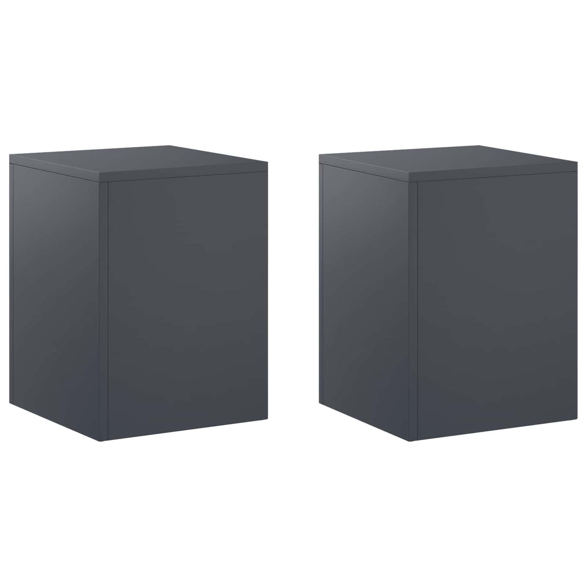 Växtställ 2 pcs Antracit 30 x 30 x 40 cm Galvaniserat stål