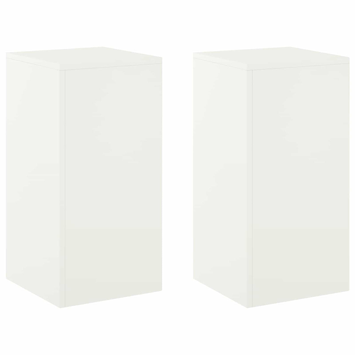 Växtställ 2 pcs Vit 30 x 30 x 60 cm Stål