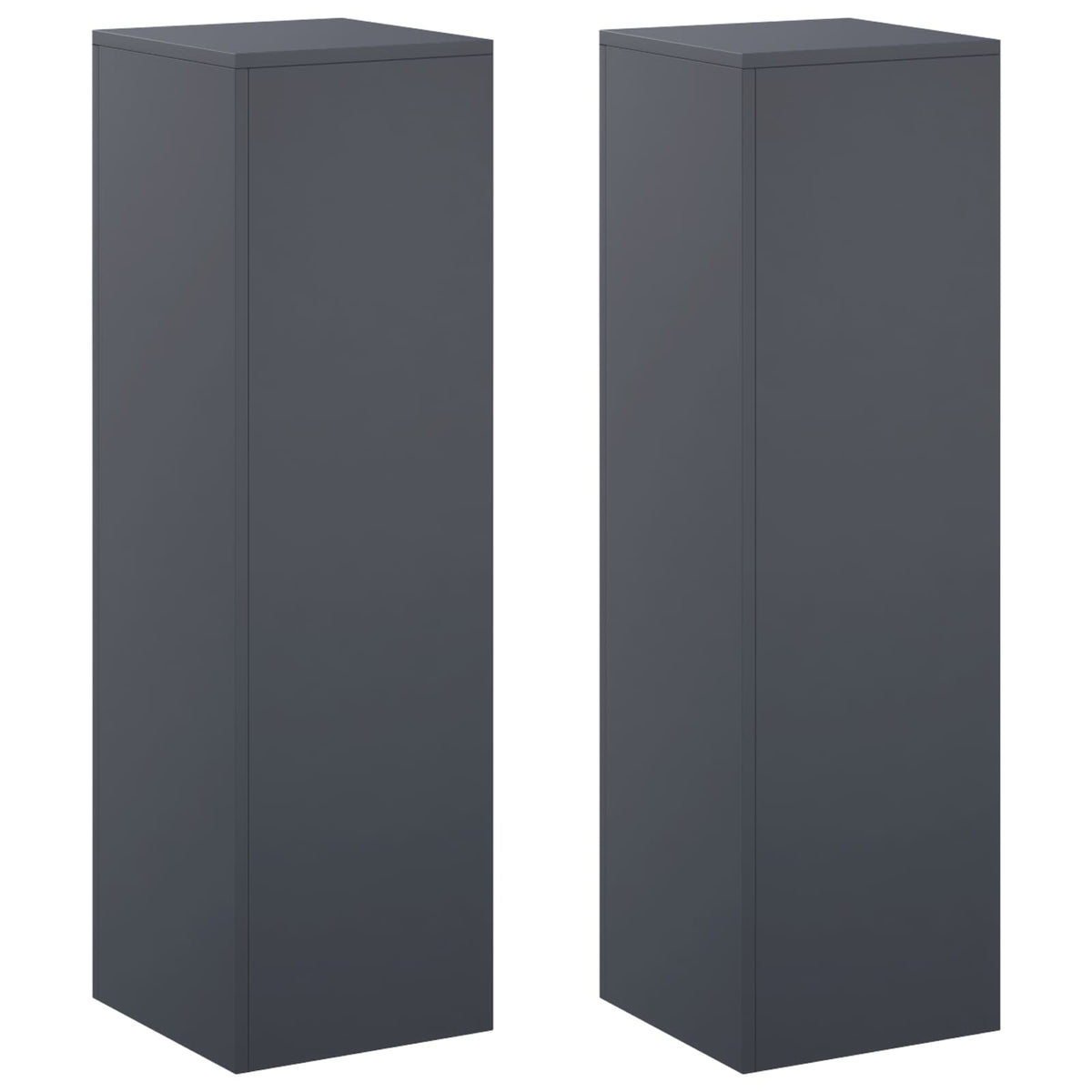 Växtställ 2 pcs Antracit 30 x 30 x 100 cm Galvaniserat stål