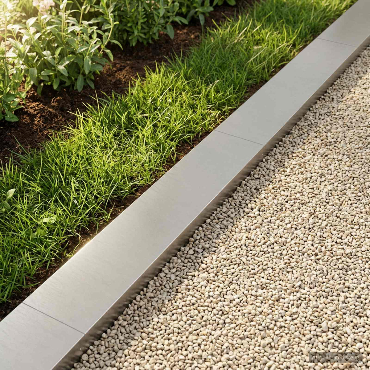Topprofil för rabattkant 10 st 100 x 20 x 5 cm Rostfritt stål
