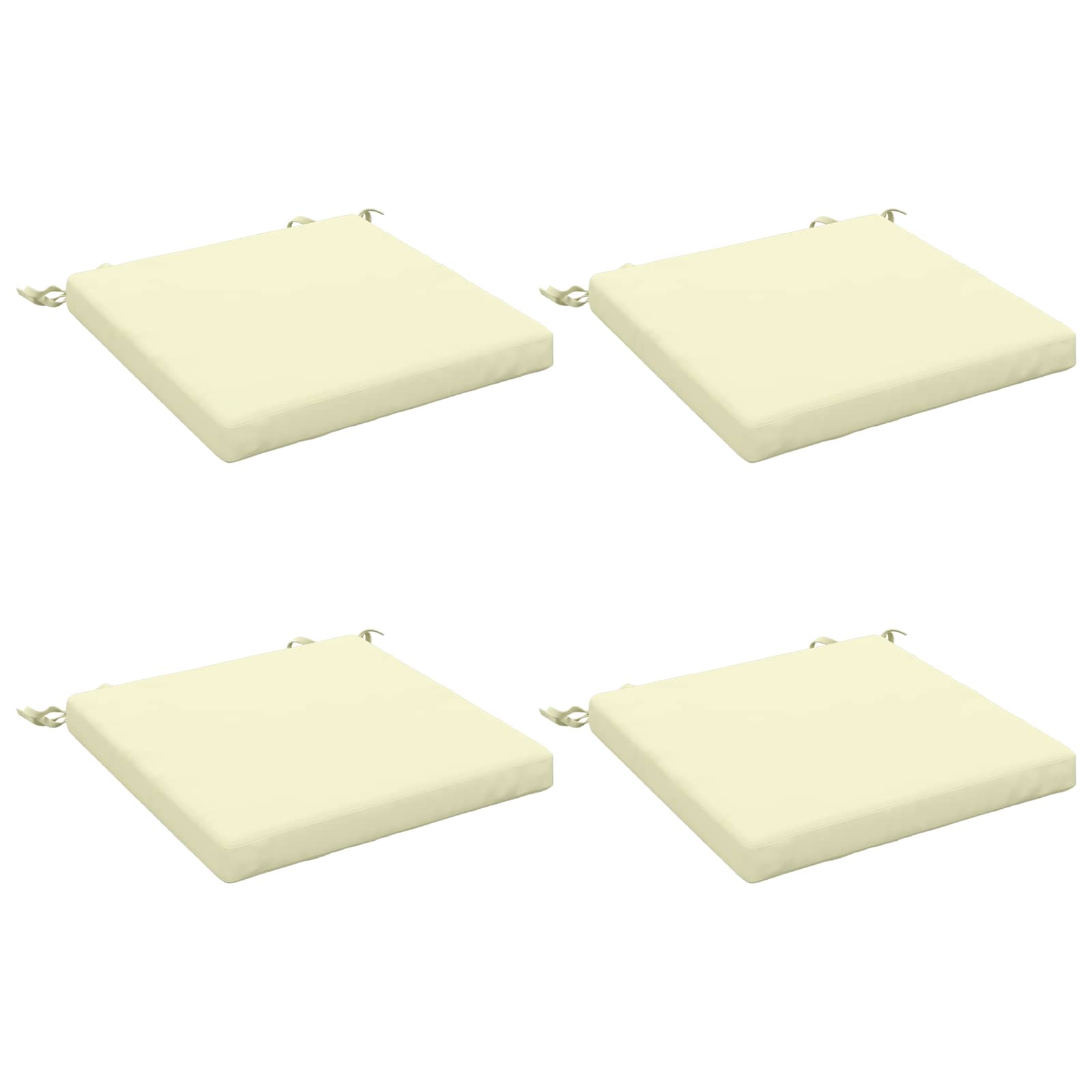 4-delade Sittdynor SOEST 4 st 100% Polyester Gräddvit
