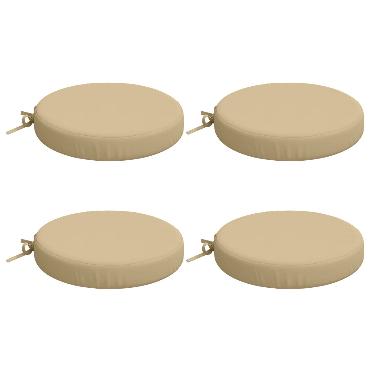 4-delade Sittdynor SOEST 4 st 100% Polyester Beige Ø 35 x 7 cm