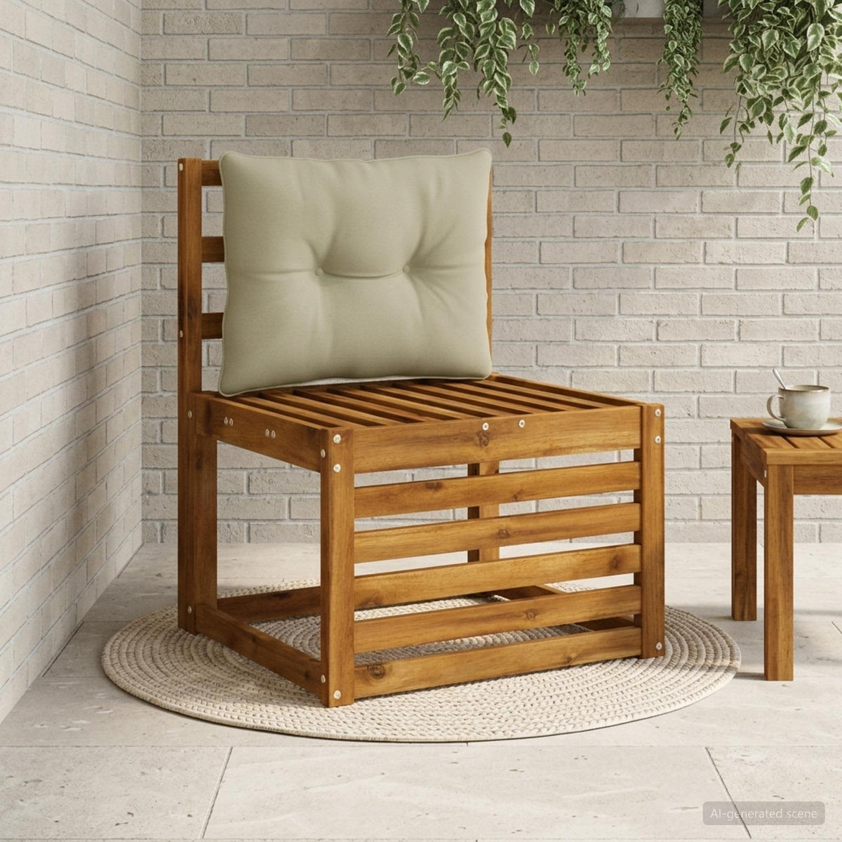 Ryggkudde PUTTEN 100% Polyester Ljusgrön 60 x 40 x 10 cm
