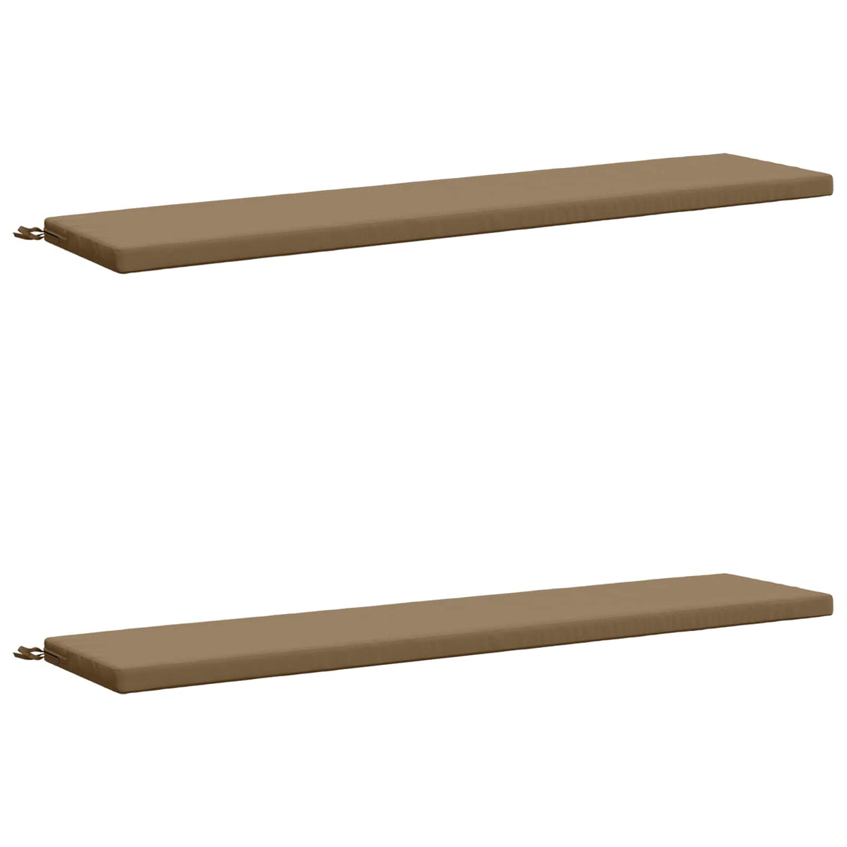 2-delade Bänk Kuddar SOEST 100% Polyester Taupe 180 x 40 x 5 cm