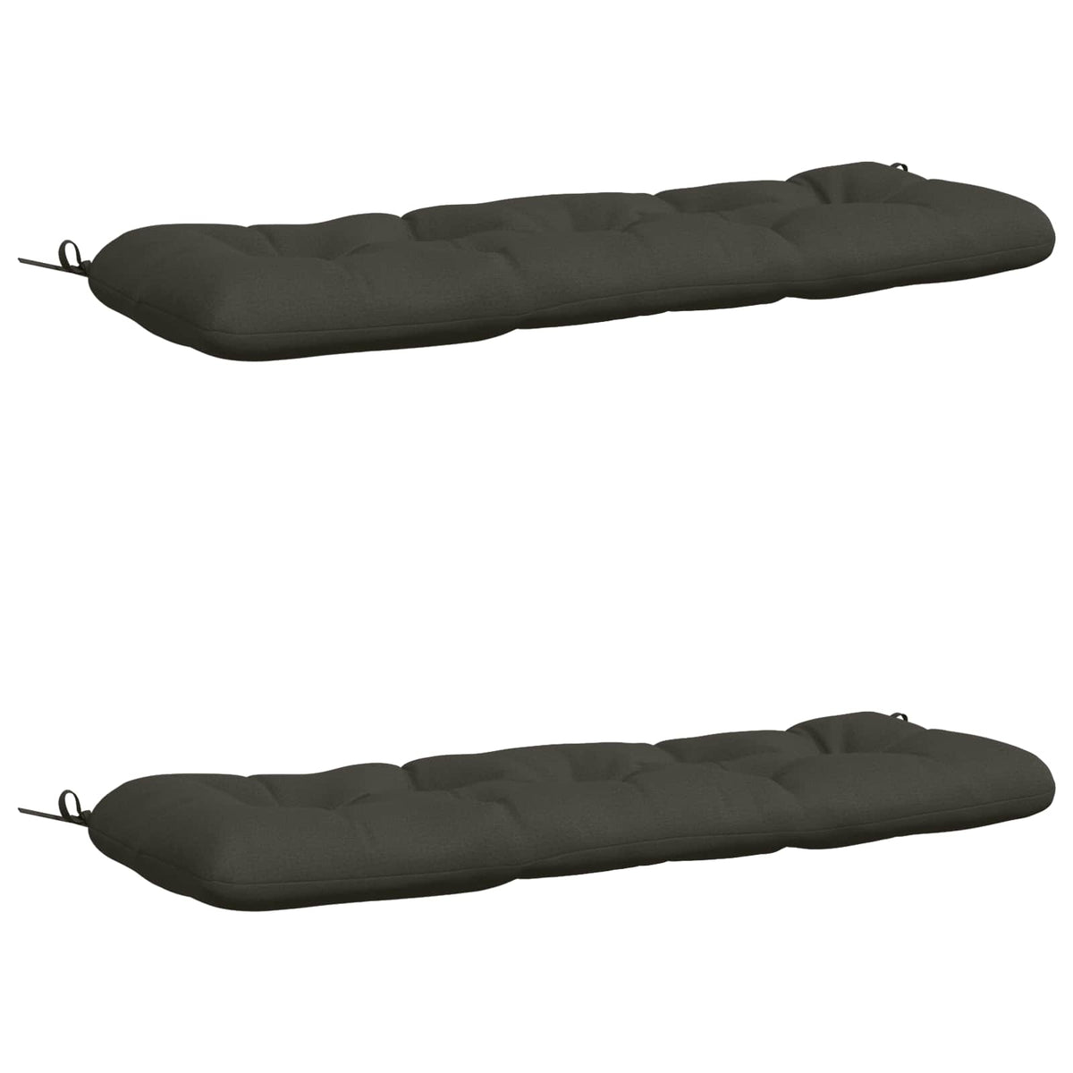 2-delade Bänk Kuddar VIANEN 100% Polyester Antracit