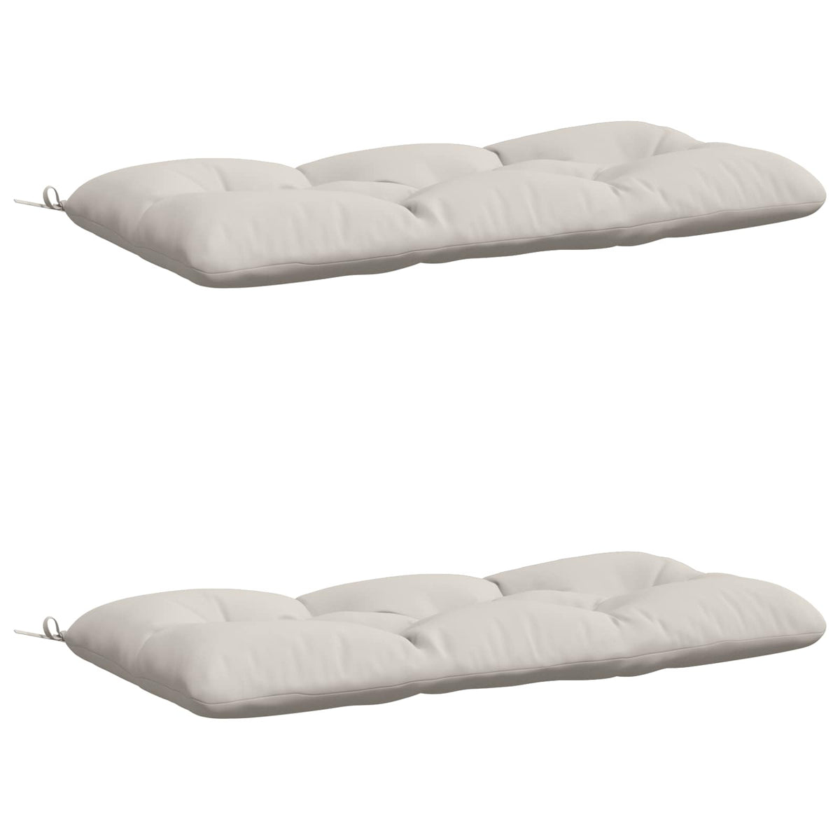 2-delade Bänk Kuddar VIANEN 100% Polyester Vit 100 x 60 x 12 cm