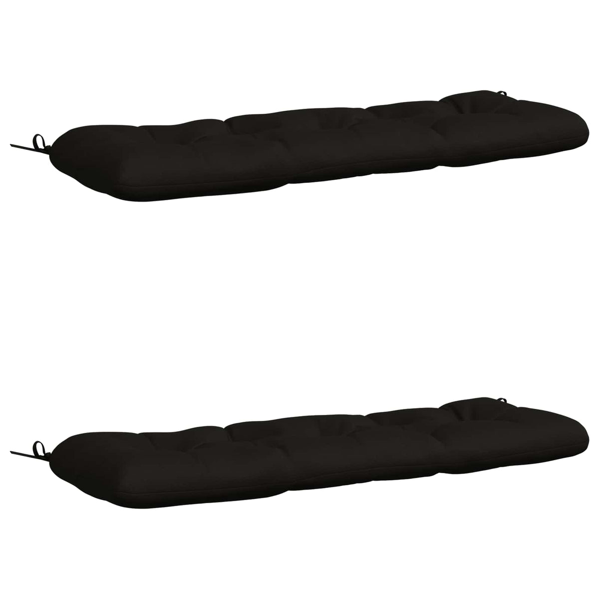 2-delade Bänk Kuddar VIANEN 100% Polyester Svart