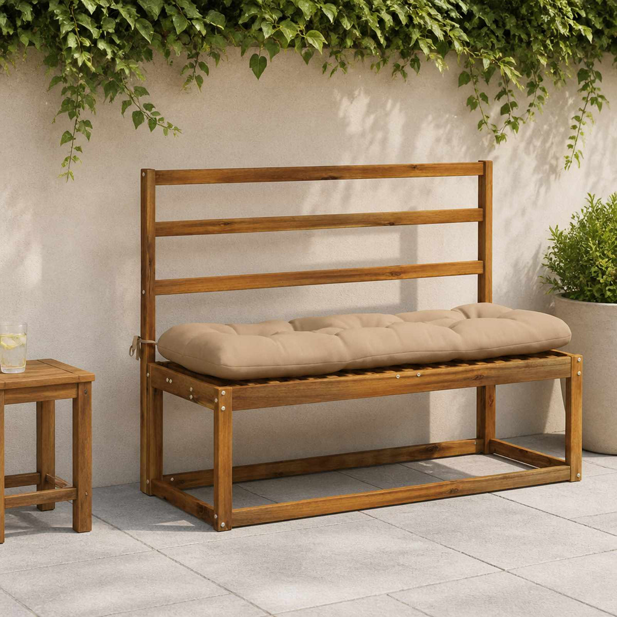 Bänk kudde VIANEN 100% Polyester Sand 110 x 40 x 12 cm