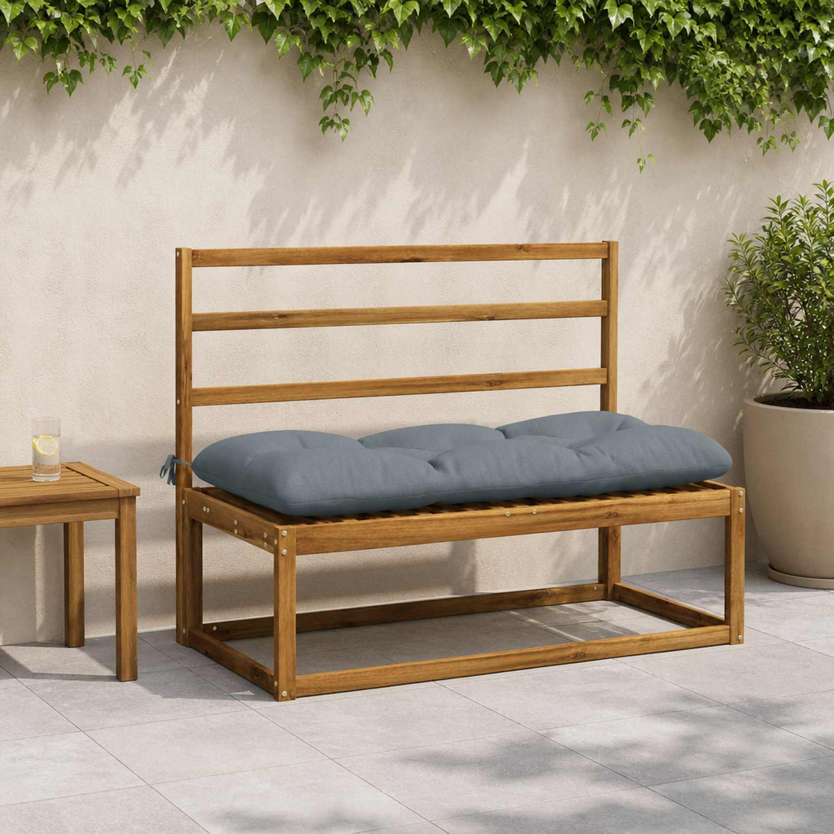 2-delade Bänk Kuddar VIANEN 100% Polyester Blå 110 x 50 x 12 cm