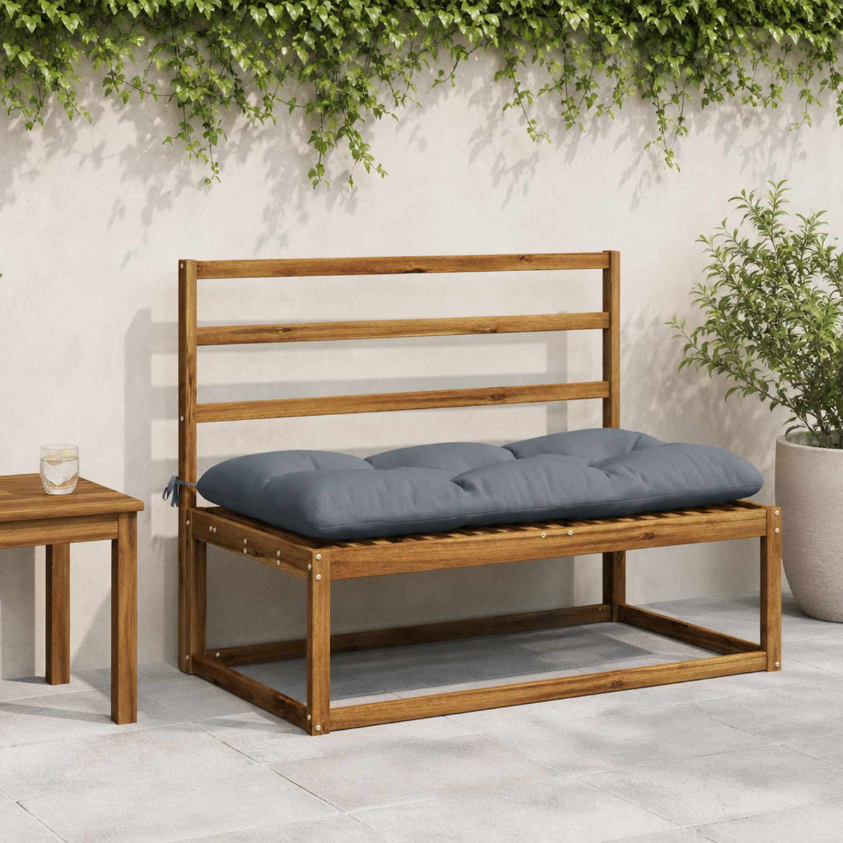 2-delade Bänk Kuddar VIANEN 100% Polyester Blå 100 x 60 x 12 cm