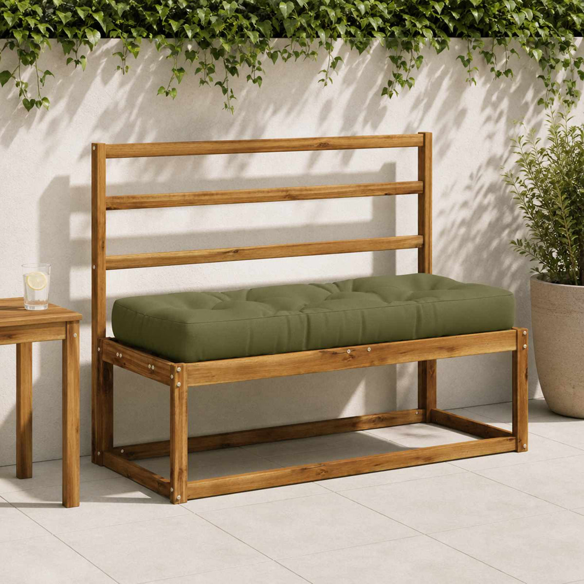 Pallkudd VIANEN 100% Polyester Olivgrön 120 x 40 x 12 cm