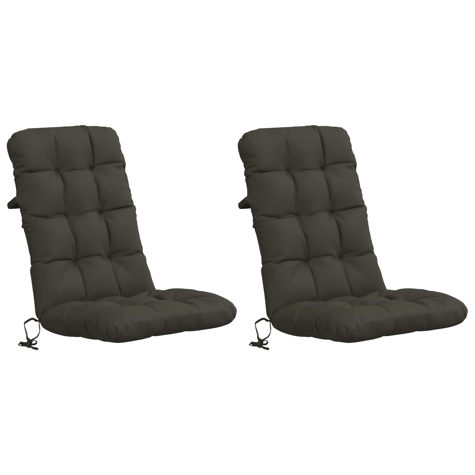 2-delade Höga Ryggstolsdynor VIANEN 2 st 100% Polyester