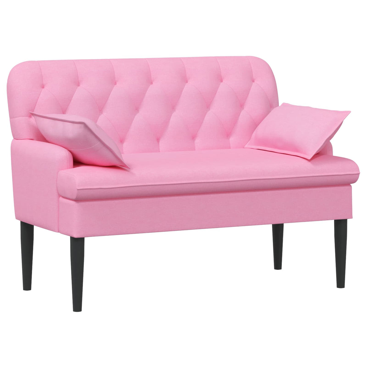 Loveseat med knapprapport Rosa 111 x 68 x 80 cm Tyg