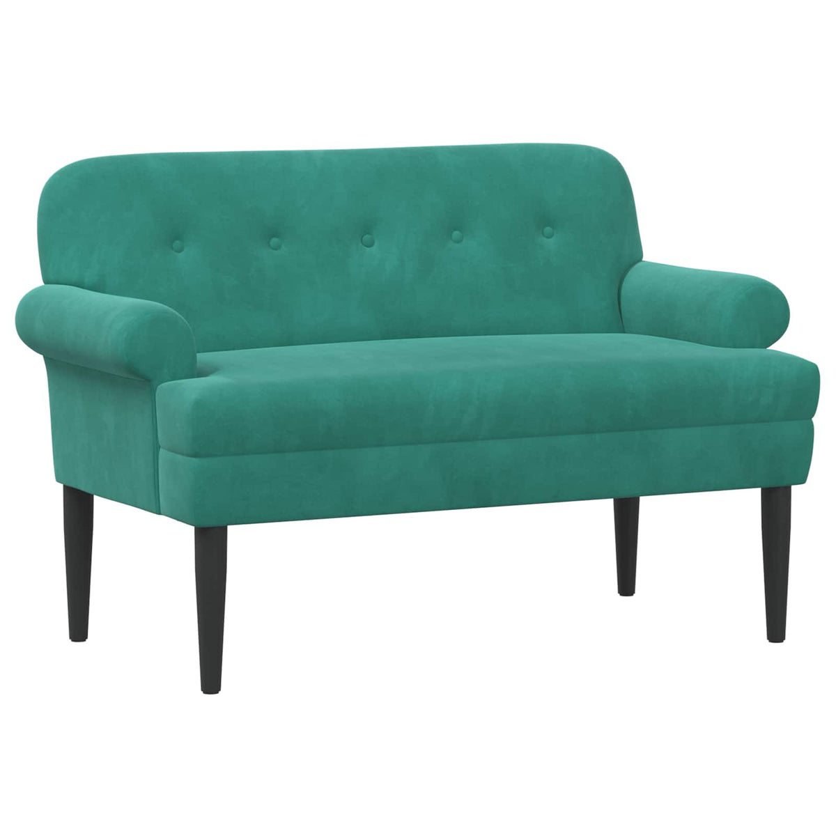 Loveseat med knapprapport Turkos 120 x 66 x 78 cm Sammet