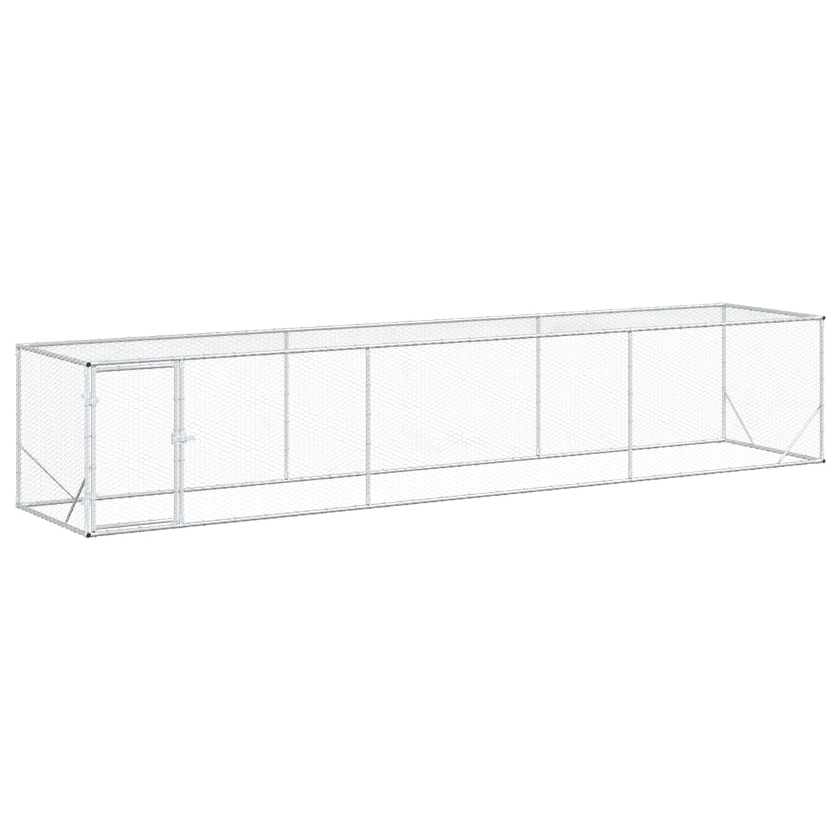 Hönsgård Silver 500 x 100 x 100 cm Galvaniserat stål