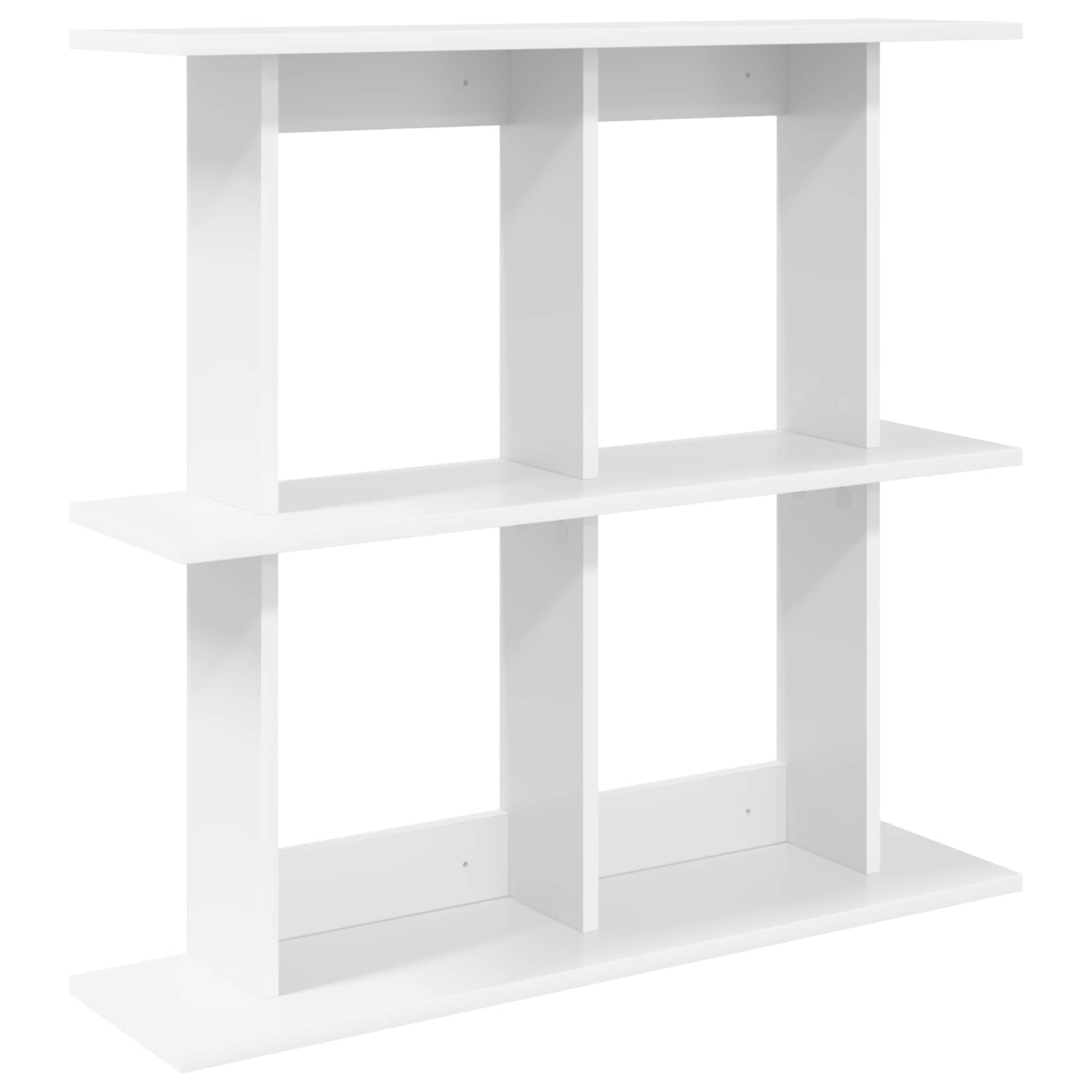 Vägg hylla Väggmonterat Vit 80 x 20 x 75 cm Konstruerat trä
