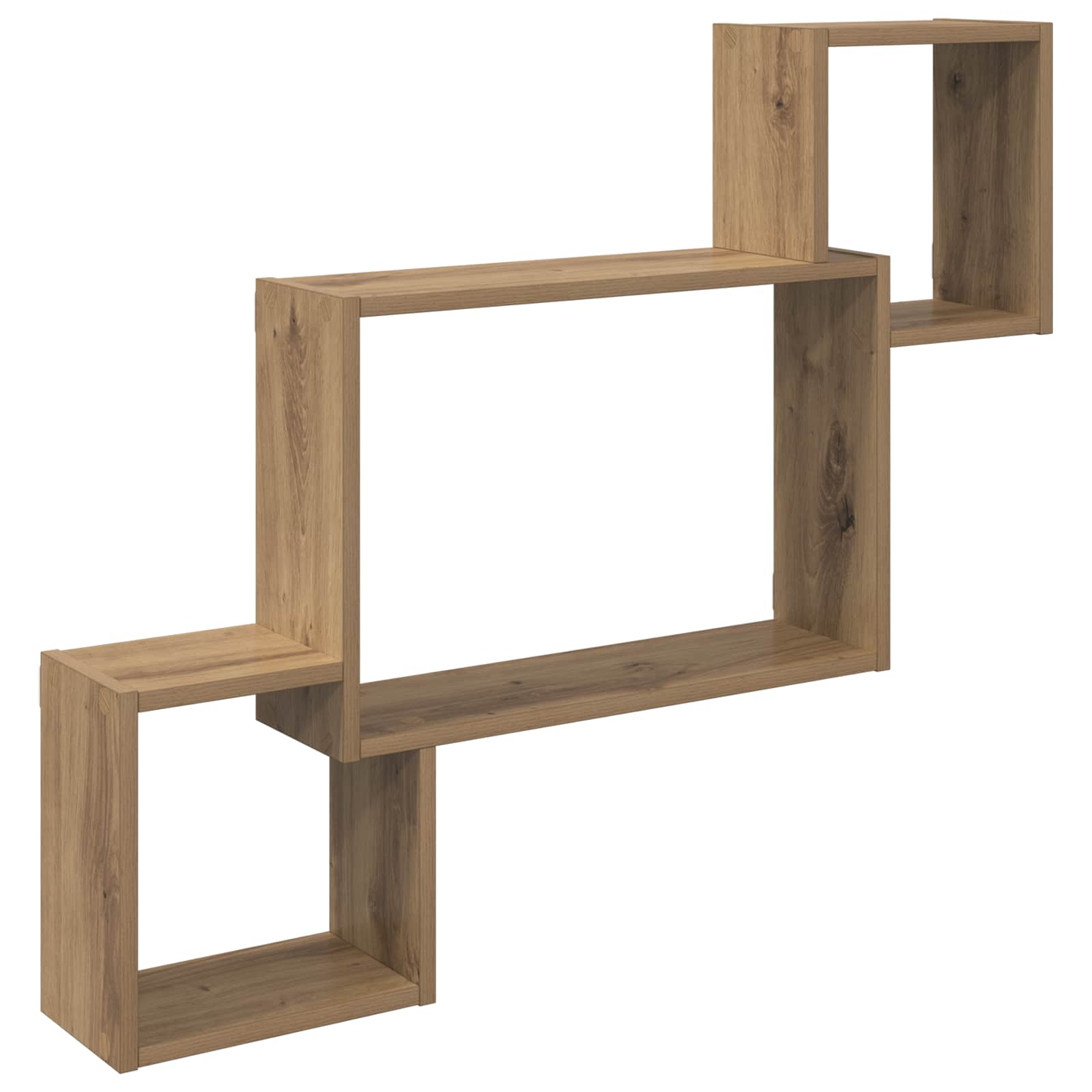 Vägg hylla Väggmonterat Artisan-ek 91,5 x 15 x 76 cm