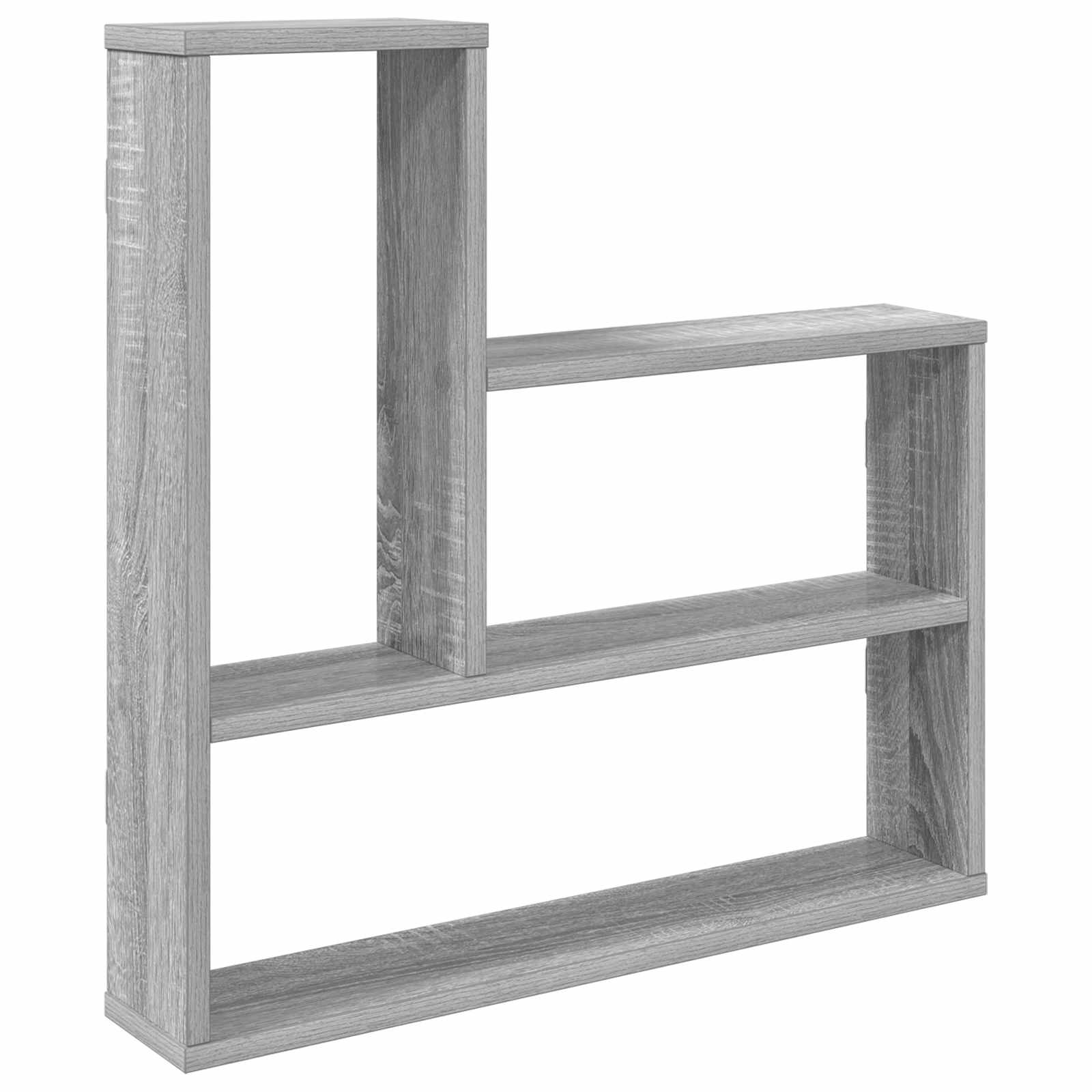 Vägg hylla Grå Sonoma 60 x 11 x 60 cm Konstruerat trä