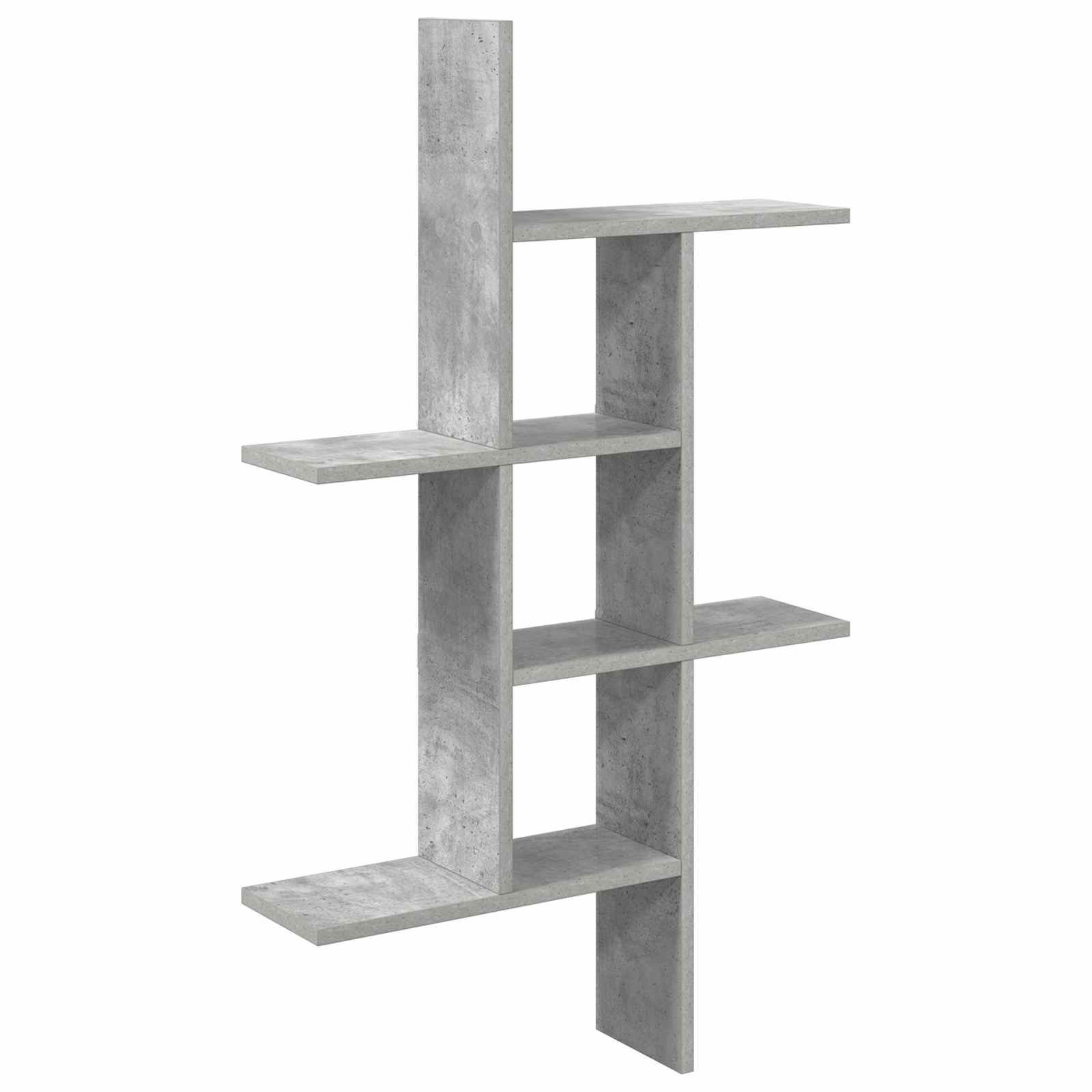 Vägg hylla Betonggrå 61 x 15 x 102 cm Konstruerat trä