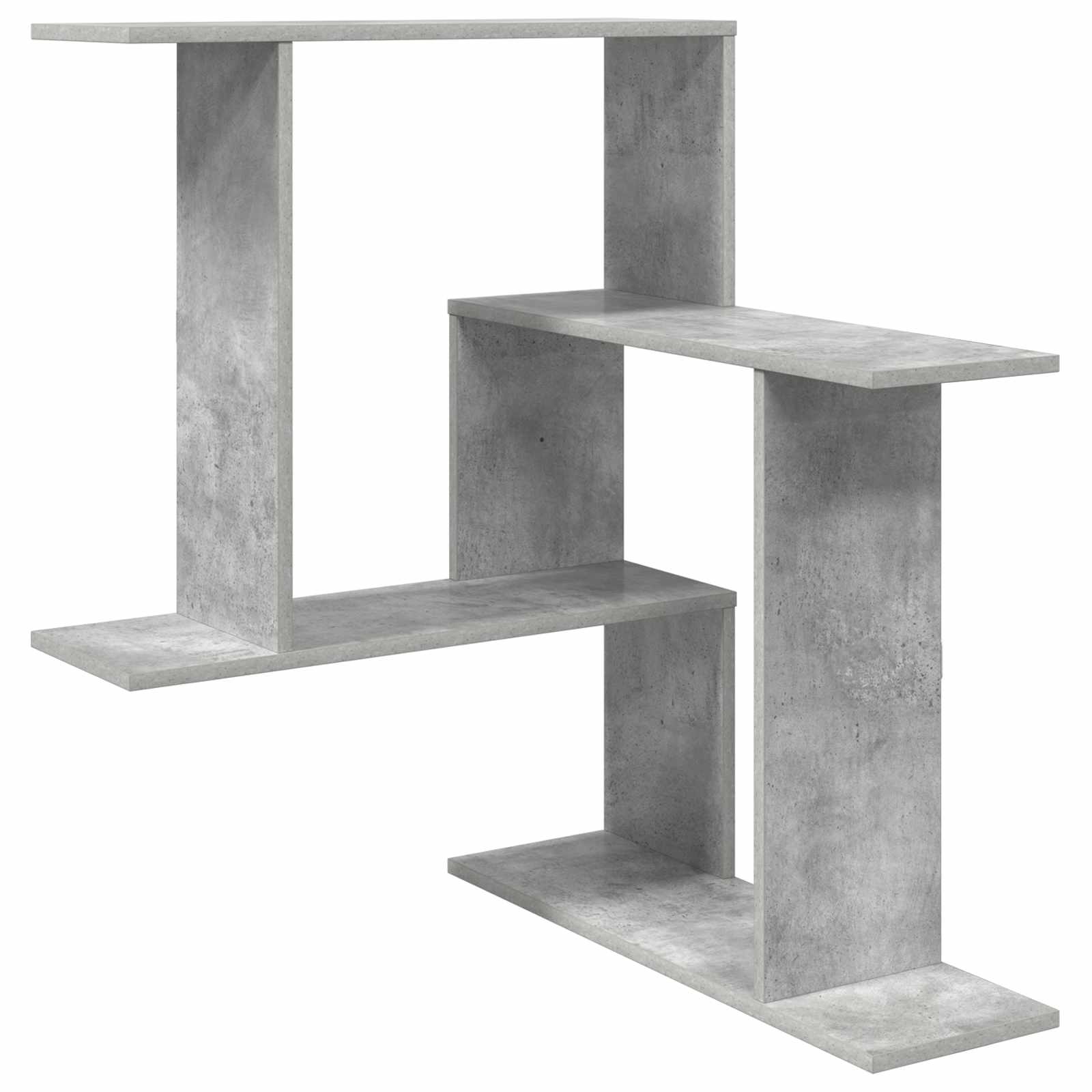 Vägg hylla Betonggrå 67 x 67 x 87 cm Konstruerat trä