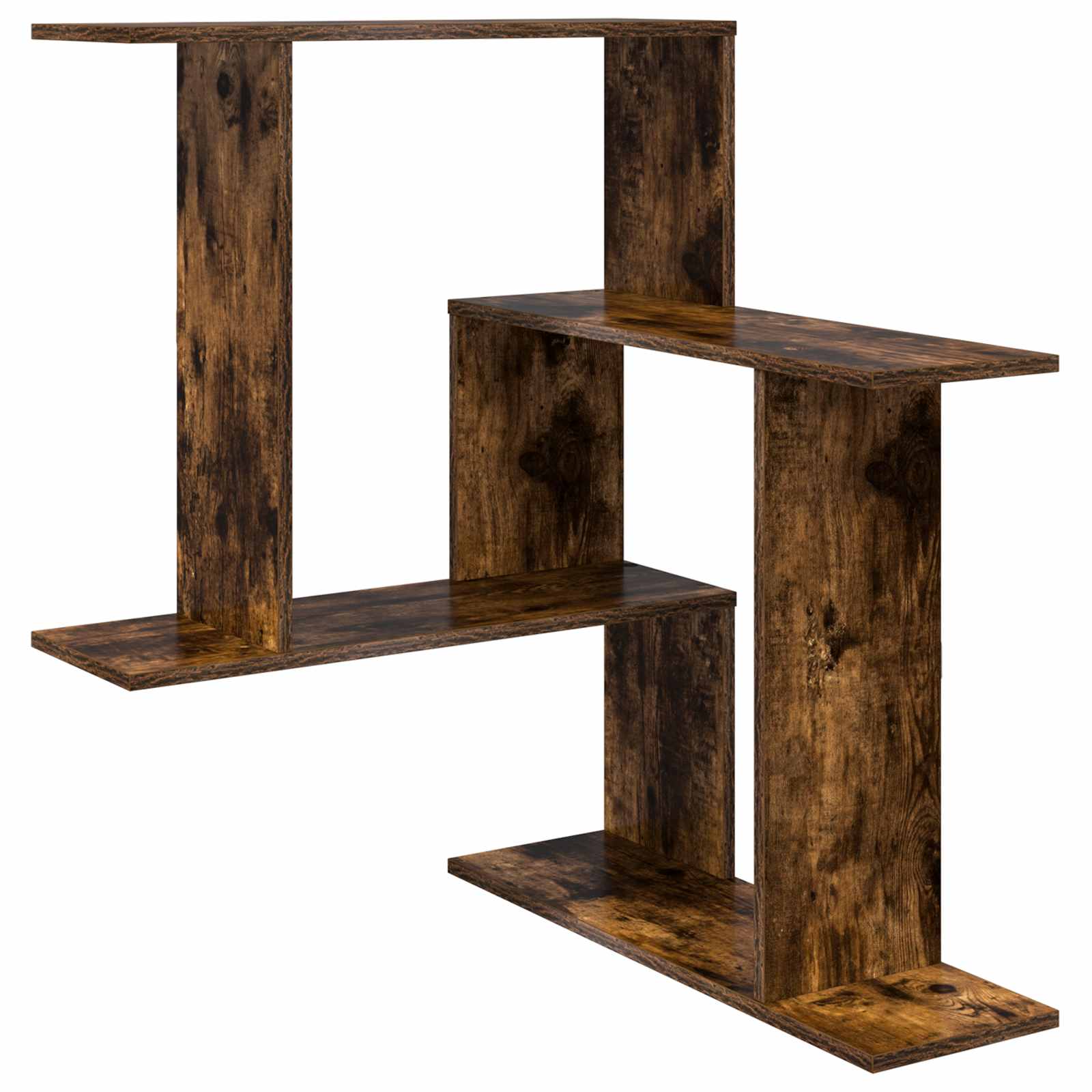 Vägg hylla Rökt ek 67 x 67 x 87 cm Konstruerat trä