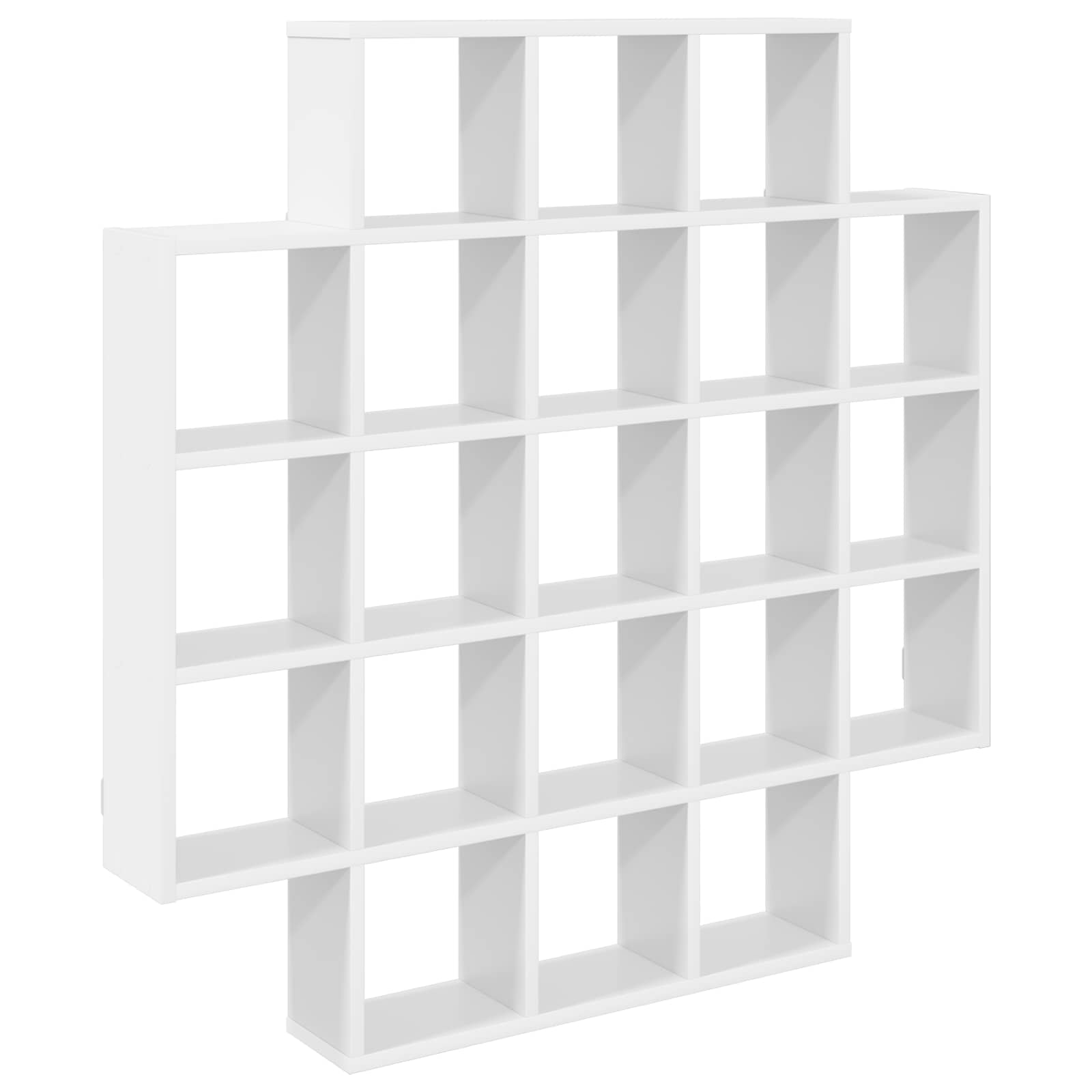 Vägg hylla Vit 100 x 13 x 100 cm Konstruerat trä
